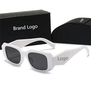 Supplier Top Retro Vintage Square Custom Designer Brand Logo Famous Brands Luxury Designer Brand Sunglasses With Packaging