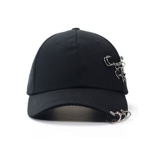 New Fashion Adjustable Size for Outdoor Iron Ring With <b>Pin</b> Decorated Baseball <b>Hat</b> for Men and Women - Product Image 3