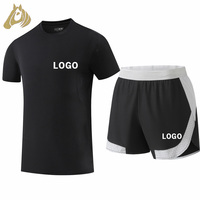 Vente en gros d'usine, ensembles de t-shirts pour hommes, Europe et Amérique, Traje Manga Corta, t-shirts pour hommes grande taille, confortables, ensembles de 2 pièces