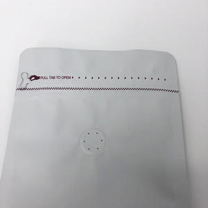 Sac à fermeture éclair en PE écologique de qualité alimentaire avec encoche déchirable et thermoscellage pour les noix de thé en grains de café au chocolat-Option de logo personnalisé - Product Image 2