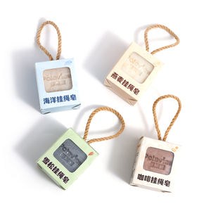 Poleview profumo di caffè personalizzato fatto a mano idratante Mini corda Bar sapone su una corda - Product Image 3