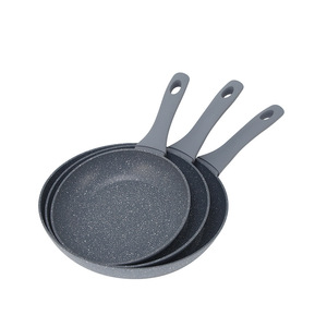 Sartén antiadherente de aluminio con revestimiento de piedra Maifan, juego de 20/24/28 cm para uso doméstico - Product Image 3
