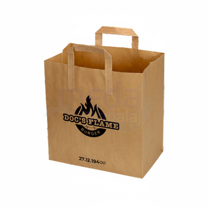 Customizable Eco-Friendly Stylish Design Kraft <b>Paper</b> Shopping Tote Lightweight Sustainable Recyclable <b>Biodegradable</b> Moisture - Product Image 1