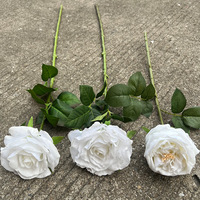Bunga Artifisial Campuran Putih Hydrangea Mawar Peony Lily Dekorasi Jalan Pernikahan Grosir