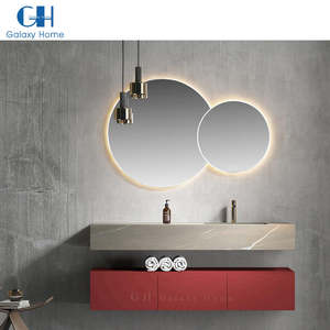 Tocador colgante <span class=keywords><strong>de</strong></span> pared con Doble espejo para baño, Mueble <span class=keywords><strong>de</strong></span> diseño Led con Doble espejo - Product Image 1