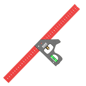 Regla de Medición Multiángulo y Escuadra de Carpintero - Construcción Totalmente de <span class=keywords><strong>Aluminio</strong></span>, Nivel de Vial para Tareas de Trazado y Escritura - Product Image 3