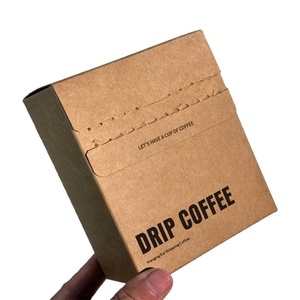 Scatola in cartone bianco stampata a colori con finestra per bevande caffè Blue Mountain Mocha Latte, confezione per caffè freddo specialty con maniglia. - Product Image 5