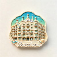 3D Harz Barcelona Wahrzeichen Kühlschrankmagnet Spanien Reise Touristen Geschenk Kühlschrank Souvenir Heimdekoration
