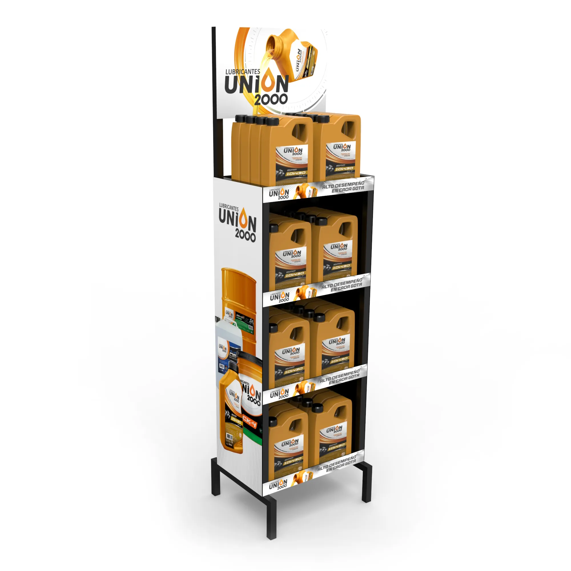 Castrol Lubricating Motor Engine Oil Display Stand for Garage