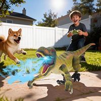 HUIYE Uzaktan Kumandalı Dinozor Oyuncakları 3-5 5-7 Yaşındaki Çocuklar İçin, Erkek Çocuklar İçin Doğum Günü Hediyesi Fikirleri, Büyük RC Yürüyen T-Rex Dinozor