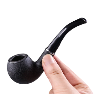 कारखाने प्रत्यक्ष राल लकड़ी धूम्रपान पाइप के लिए पोर्टेबल हाथ से बने पाइप पोर्टेबल खाली सिगरेट ट्यूब तंबाकू पाइप के लिए - Product Image 3