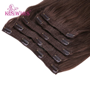 KSWIGS Luxury Lace Clip On Hair Extensions Easy to Wear Invisible Clips Secure Fit Virgin Hair Natural Look Like Own Hair - Product Image 2