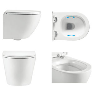 Inodoro de cerámica de lujo para niñas, urinario para colgar en la pared, con diseño clásico australiano de marca de agua, para cuarto de baño - Product Image 6
