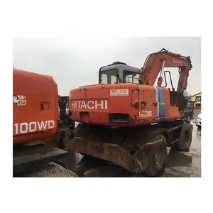 10 toneladas usadas máquina escavadeira da roda de hitachi ex100wd importando o japão
