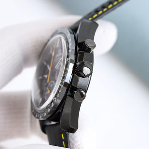 High-<b>end</b> Exquisite Luxury Black Ceramic Dial 20mm Rubber Strap Men's Sports Automatic Mechanical Watch - Product Image 5