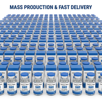 Étiquettes de flacons de peptides imperméables 10 ml, autocollant holographique personnalisé avec logo pour flacons en verre pharmaceutiques