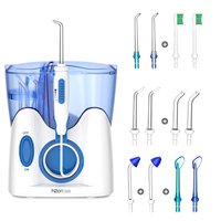 Hydropulseur électrique professionnel avec grand réservoir d'eau de 800 ml, irrigateur buccal, jet d'eau dentaire, fil dentaire, nettoyeur dentaire standard, cure-dents