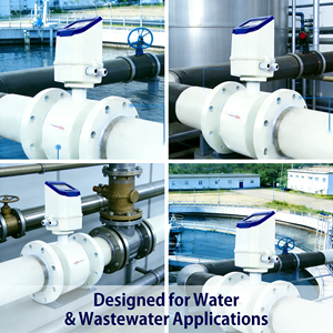 Flussometro Elettromagnetico Tipo Flangia HART con Display OLED Retroilluminato Facile da Visualizzare, Logo Personalizzabile - Product Image 5