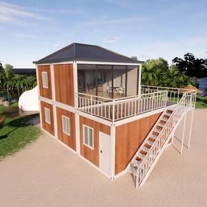 Casa Prefabricada Modular de Dos Pisos, Plegable, de Ensamblaje Rápido y Económico, para Vivienda Temporal, Oficina, Hotel - Product Image 3