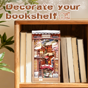 CuteBee 2026 Nouveau design DIY Book Nook BJAA401 Kyoto Snow Whisper Puzzle en bois 3D DIY Maison miniature Cadeau Décoration - Product Image 3
