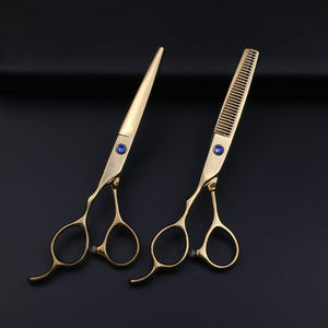Tijeras de Peluquería RY Gold de 6 Pulgadas, Acero Japonés 9CR, Tijeras para Cortar y Entresacar Cabello, Tijeras de Peluquería Profesionales - Product Image 3