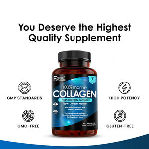 Marine <span class=keywords><strong>Collagen</strong></span> Supplement Hydrolysiertes Kollagen peptid Haar Haut Nagel 60 Kapseln Fisch kollagen Kapseln - Product Image 4