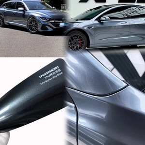 ฟิล์มเปลี่ยนสีรถยนต์ TPU คุณภาพสูง สีขาวเงา ป้องกันการเหลือง ขนาด 3M 1.52ม.*16.5ม. สำหรับหุ้มตัวถังรถยนต์ สีฟ้าไบรอนเบย์ - Product Image 1