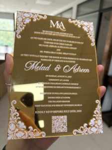 Impression personnalisée Raiponce <span class=keywords><strong>Couronne</strong></span> Thème Sweet 15 16 Quinceanera Party Carte d'invitation <span class=keywords><strong>de</strong></span> mariage avec enveloppe lilas - Product Image 6