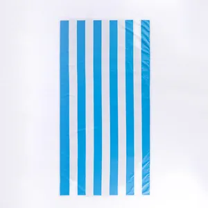 Quick Dry Custom Digital Printed Stripe Beach Towel Microfibre with Mesh Bag Packaging