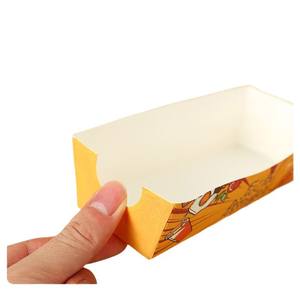 Purpurina Personalizada Bronceado Ecológico Impermeable Desechable Grado Alimenticio A Prueba De Grasa Carpetas de Papel <span class=keywords><strong>para</strong></span> Waffle Stick Hot Dog - Product Image 6