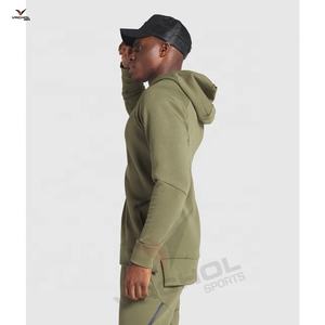 Conjunto Deportivo Personalizado Unisex de Invierno con Forro Sólido, Novedades 2021, Sudadera con Logotipo de Felpa, Talla Grande, para Fitness - Product Image 3