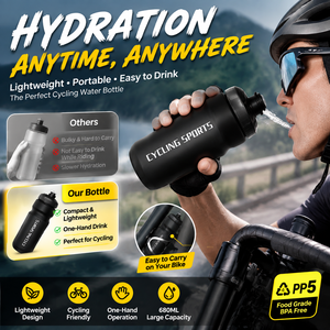 680ml PP5 BPA 프리 스퀴즈 사이클링 물병 (로드 바이크, <span class=keywords><strong>MTB</strong></span>용) 누수 방지 직접 음용 물병 (맞춤 로고 가능) - Product Image 4