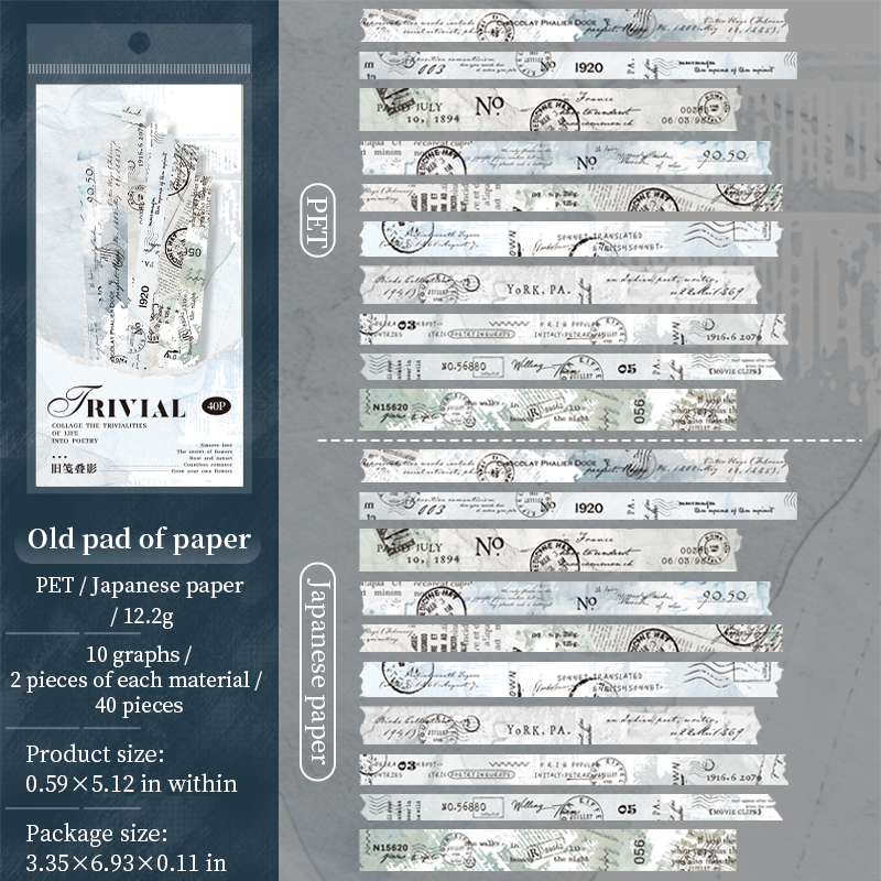 F Shadow on old paper