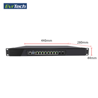 Mini pc 1u 8 lan pc ipc rak server nas i5-3320M Rackmount Linux X86 perusahaan keamanan perangkat keras Wifi Firewall router