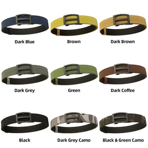 Ceinture tactique réglable en nylon noir avec boucle métallique pour usage extérieur - Product Image 2
