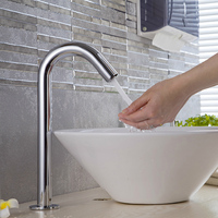 Robinet infrarouge automatique de salle de bains, eau froide et chaude, sans contact, capteur intelligent, robinets d'eau actifs