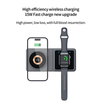 Nouveau support de chargeur sans fil 2 en 1 Station de charge pliable chargeur de voyage pour iphone chargeur adaptateur secteur