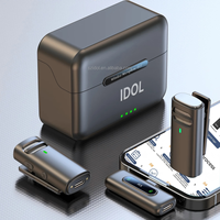 Nuevo Micrófono Inalámbrico Portátil Mini, Micrófono Lavalier Inalámbrico de Uno a Dos para Teléfono y Cámara
