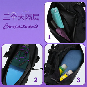 Yoga <b>Backpack</b> Nylon 14L <b>Waterproof</b> With Three Compartments For Outdoor Sports And Yoga Practice - Product Image 1