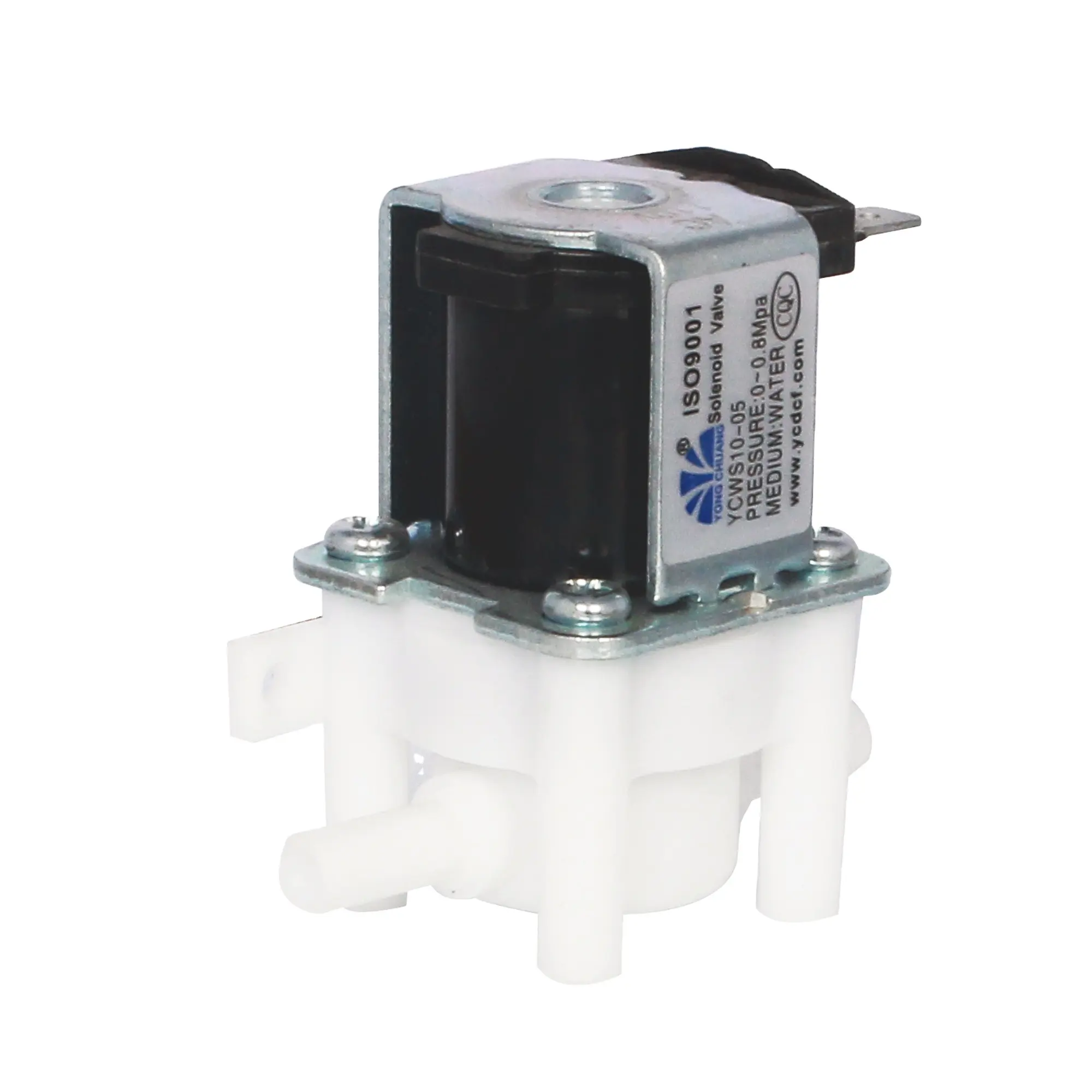 Yongchuang brand YCWS10 series plastic ro system 24v water solenoid valve for domestic ro system dc24v