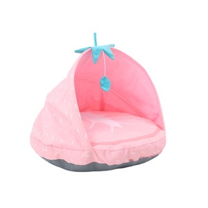 Pieghevole traspirante carino fragola anguria forma di frutta quattro stagioni divano universale per cani e gatti cuccia per animali domestici - Product Image 1