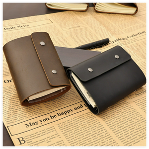 Cuaderno Retro de Cuero Genuino Cosido con Hilo, 200 Páginas, Libro de Notas, Diario de Viaje con Diseño de Caballo Salvaje, Tamaño A7 - Product Image 4