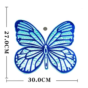 Large Blue Flash Butterfly Clothing Decorative Cloth Patch Sewing Supplies Clothing Diy Decorative Accessories Creative Patches