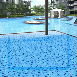 Azulejos de cerámica para piscinas de 300x300 mm con acabado brillante, 7.5 mm de grosor, azulejos de mosaico para piscinas exteriores en venta por exportador. - Product Image 1