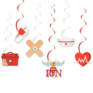 Pendentifs en spirale en gros et personnalisés pour la décoration de la fête <span class=keywords><strong>des</strong></span> infirmières Casquettes d'infirmières et pendentifs vortex - Product Image 5