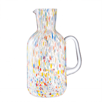 Ensemble de bouilloires artisanales résistantes à la chaleur, colorées, pour la cuisine bohème, avec bouteille d'eau et tasses à boisson, vente en gros