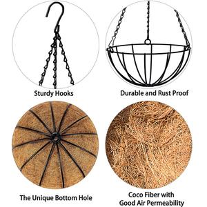 Grande bohémien appeso stuoia di cocco pianta pull <span class=keywords><strong>a</strong></span> <span class=keywords><strong>parete</strong></span> porta acqua per recinzione decorazione confezionata in cartone - Product Image 6