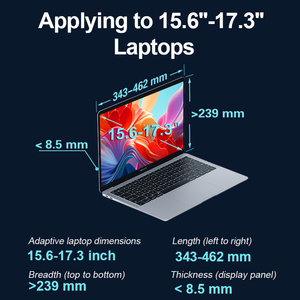 จอภาพพกพาขนาด 15.6 นิ้ว แบบคู่ FHD IPS ขยายหน้าจอได้สามจอ หมุนได้ 360 องศา เชื่อมต่อ USB-C แบบ Plug and Play สำหรับอุปกรณ์หลากหลายชนิด - Product Image 4