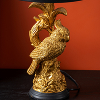 Lampe de table mignonne moderne en résine lampe de bureau créative marron chiot lampe de chevet pour salon chambre coin chambre d'enfant bureau