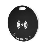 Localisateur intelligent étanche certifié MFI en forme de carte ronde, compatible avec la fonction Localiser d'Apple, anti-perte pour portefeuille et poche